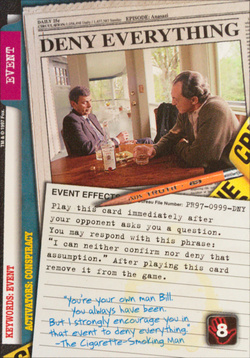 Card PR97-0999-DNY - DENY EVERYTHING