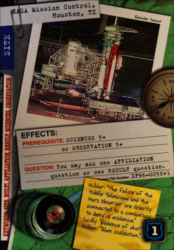 Card XF96-0056v1 - NASA Mission Control, Houston, TX