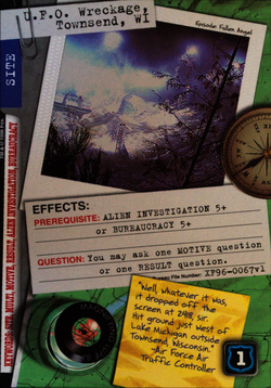 Card XF96-0067v1 - U.F.O. Wreckage, Townsend, WI