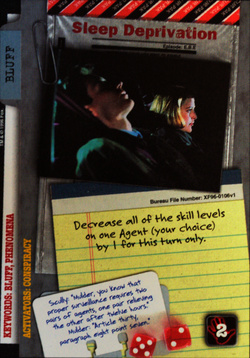 Card XF96-0106v1 - Sleep Deprivation