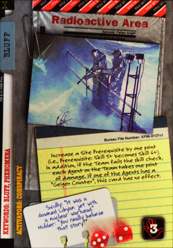 Card XF96-0107v1 - Radioactive Area