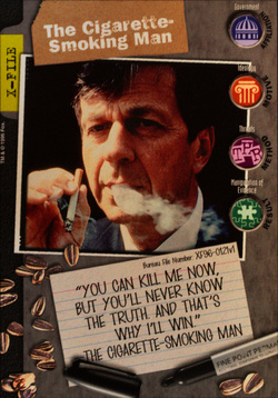 Card XF96-0121v1 - The Cigarette-Smoking Man