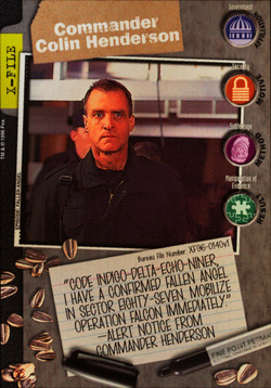 Card XF96-0140v1 - Commander Colin Henderson