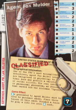 Card XF96-0169v1 - Agent Fox Mulder