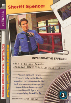 Card XF96-0184v1 - Sheriff Spencer