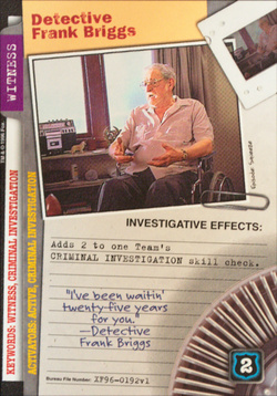 Card XF96-0192v1 - Detective Frank Briggs