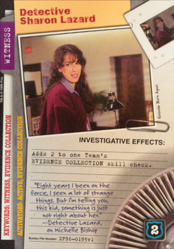 Card XF96-0195v1 - Detective Sharon Lazard