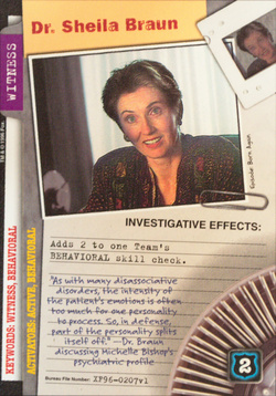 Card XF96-0207v1 - Dr. Sheila Braun