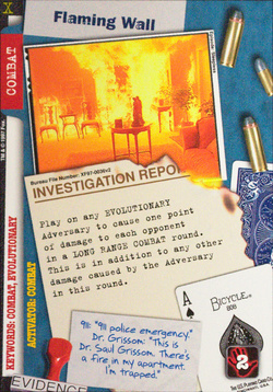 Card XF97-0036v2 - Flaming Wall