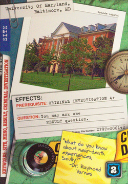Card XF97-0061v2 - University Of Maryland, Baltimore, MD