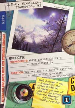 Card XF97-0067v2 - U.F.O. Wreckage, Townsend, WI