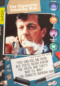 Card XF97-0121v2 - The Cigarette-Smoking Man