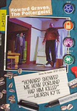 Card XF97-0137v2 - Howard Graves, The Poltergeist