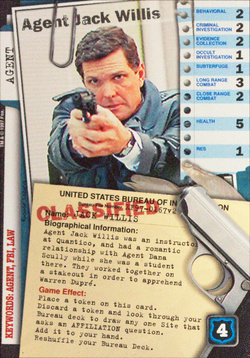Card XF97-0167v2 - Agent Jack Willis