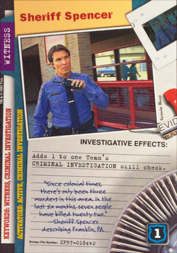 Card XF97-0184v2 - Sheriff Spencer
