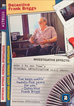 Card XF97-0192v2 - Detective Frank Briggs