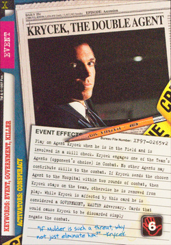 Card XF97-0265v2 - KRYCEK, THE DOUBLE AGENT