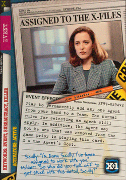Card XF97-0294v2 - ASSIGNED TO THE X-FILES