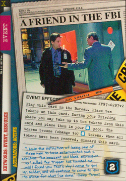 Card XF97-0297v2 - A FRIEND IN THE FBI
