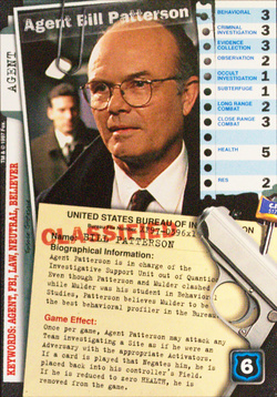 Card XF97-0396x1 - Agent Bill Patterson