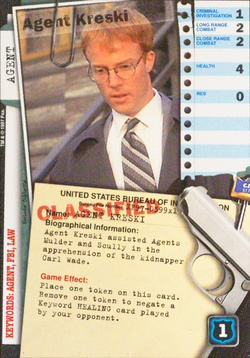 Card XF97-0399x1 - Agent Kreski