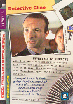 Card XF97-0481x1 - Detective Cline