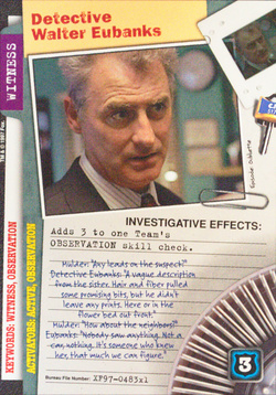 Card XF97-0483x1 - Detective Walter Eubanks