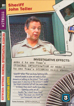 Card XF97-0505x1 - Sheriff John Teller