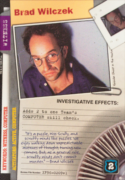 Card XF96-0209v1 - Brad Wilczek