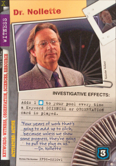 Card XF96-0210v1 - Dr. Nollette