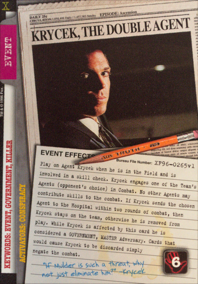 Card XF96-0265v1 - KRYCEK, THE DOUBLE AGENT