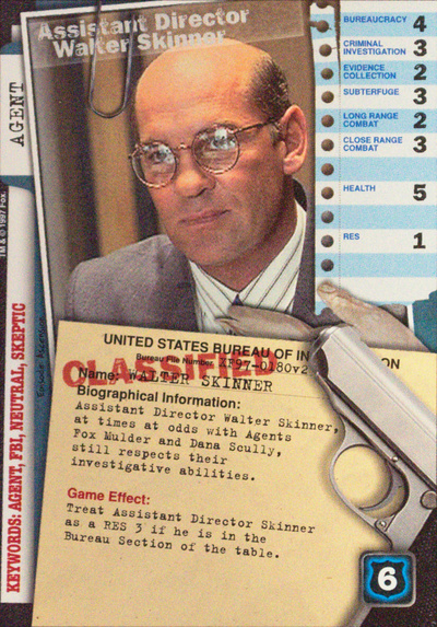 Card XF97-0180v2 - Assistant Director Walter Skinner