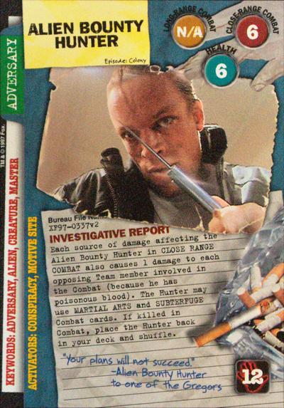 Card XF97-0337v2 - ALIEN BOUNTY HUNTER